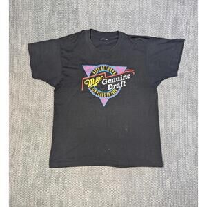 RARE VTG 90's Miller Light Genuine Draft Band Network Shirt